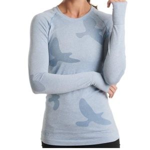 oiselle flyte long sleeve blue women’s medium